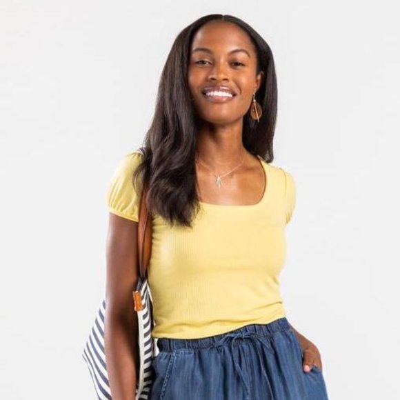 Francesca's | NWT Thea Square Neck Top - Picture 2 of 7